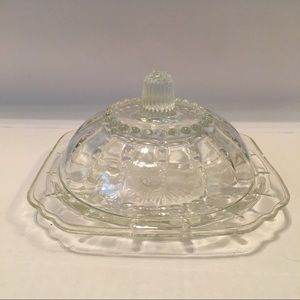 Cut Glass Cheese/Butter Dome